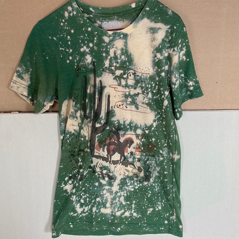 Acid wash graphic tee